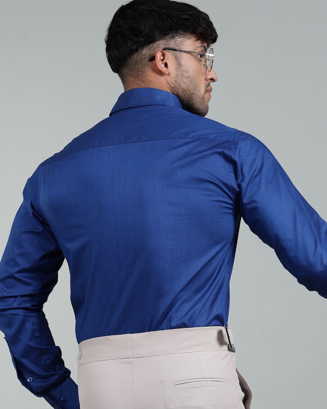 Sapphire Blue - Full Sleeve - Oxford Linen