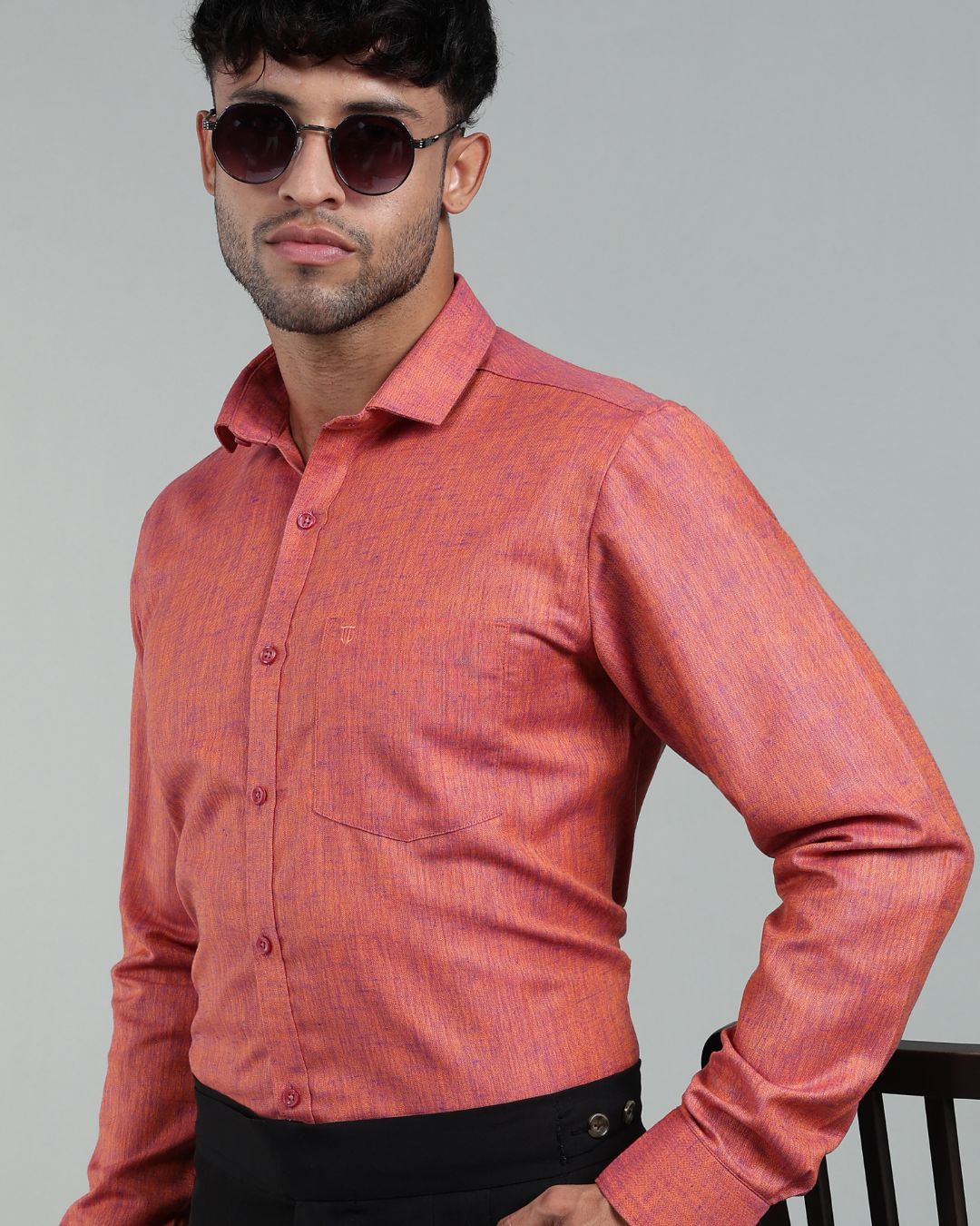 Burnt Orange - Full Sleeve - Premium Linen