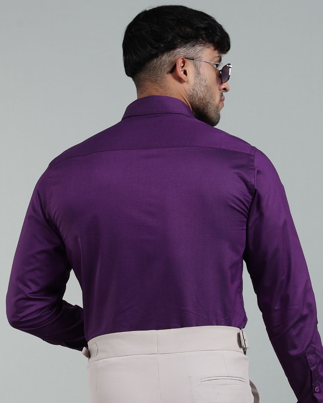 Dark Wine - Full Sleeve - Oxford Linen