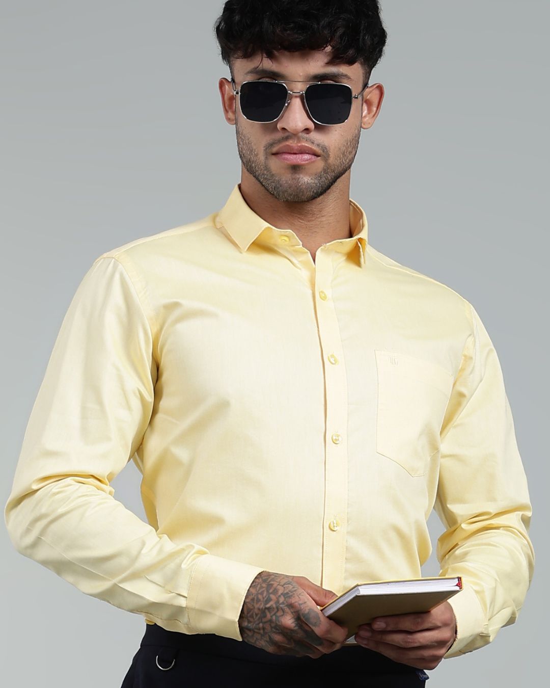 Bright Yellow - Full Sleeve - Oxford Linen