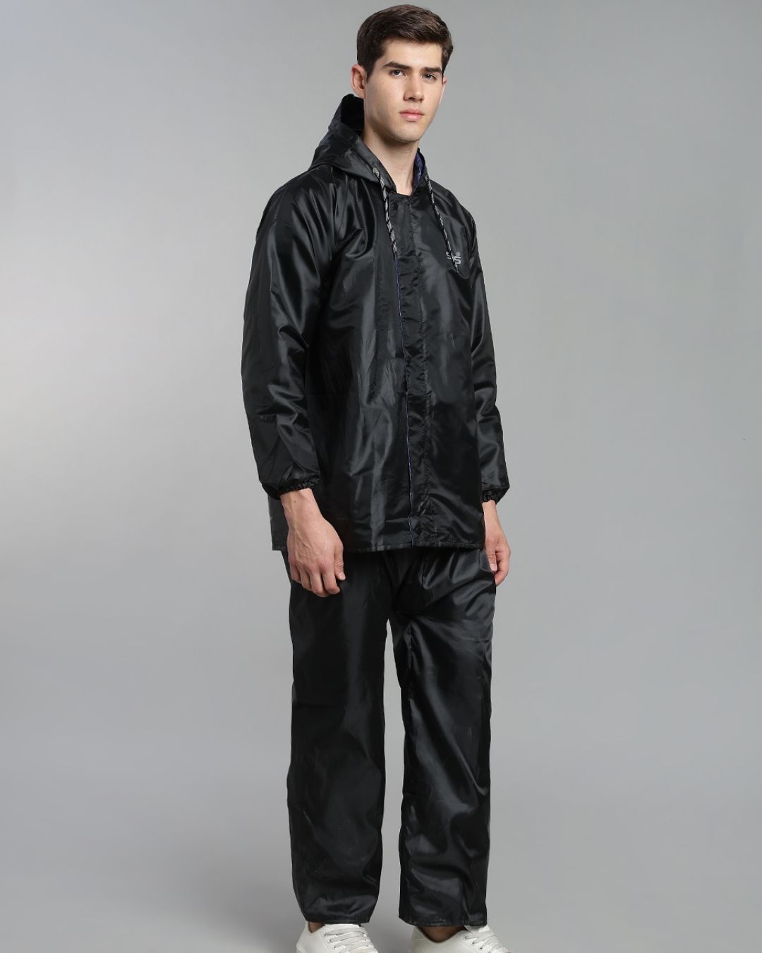 Black Rain Jacket with Pant