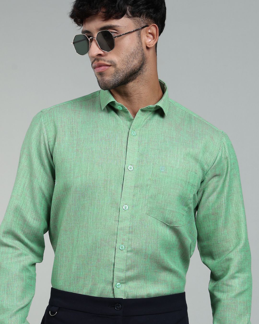 Sage Green - Full Sleeve - Premium Linen