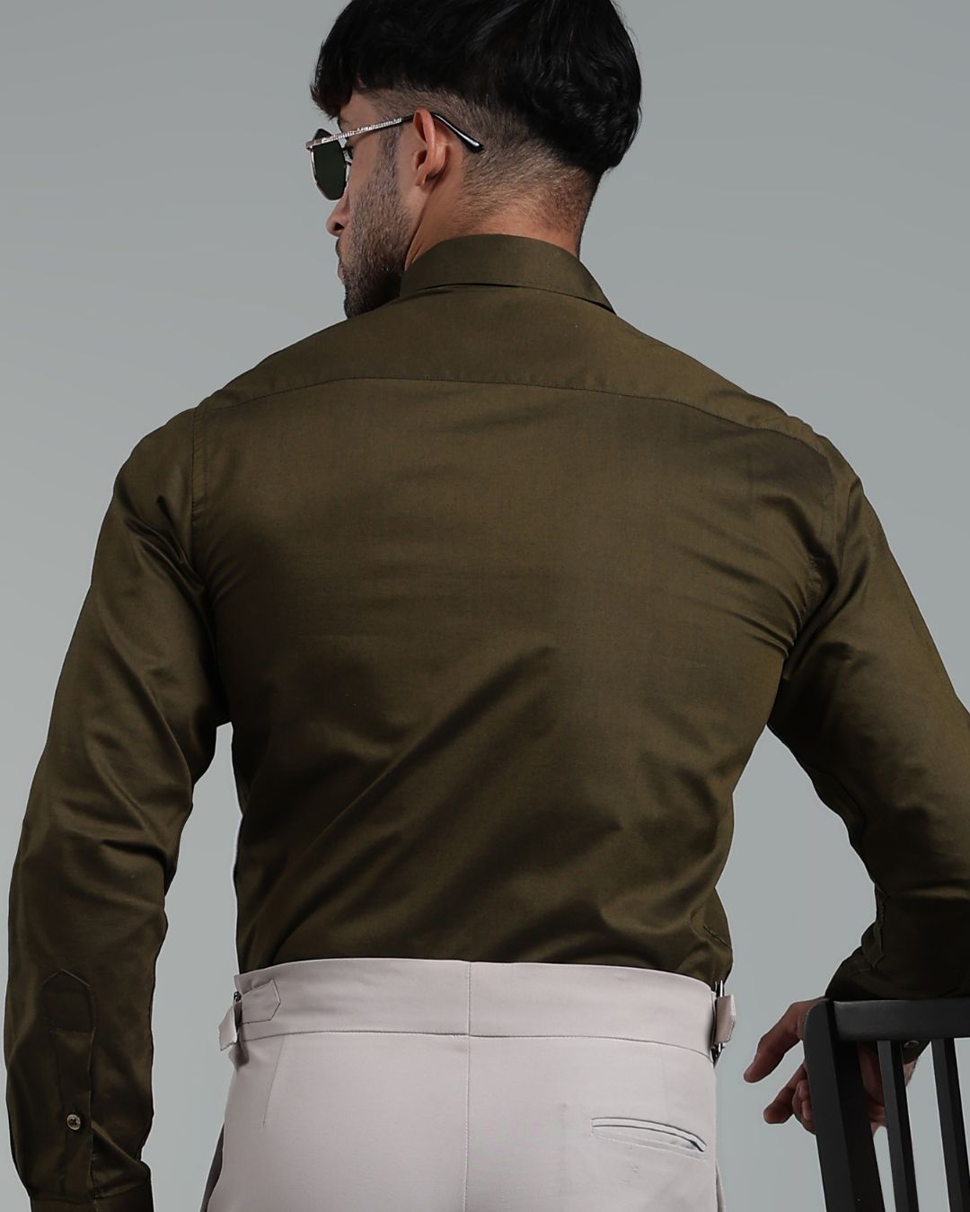 Forest Green - Full Sleeve - Oxford Linen