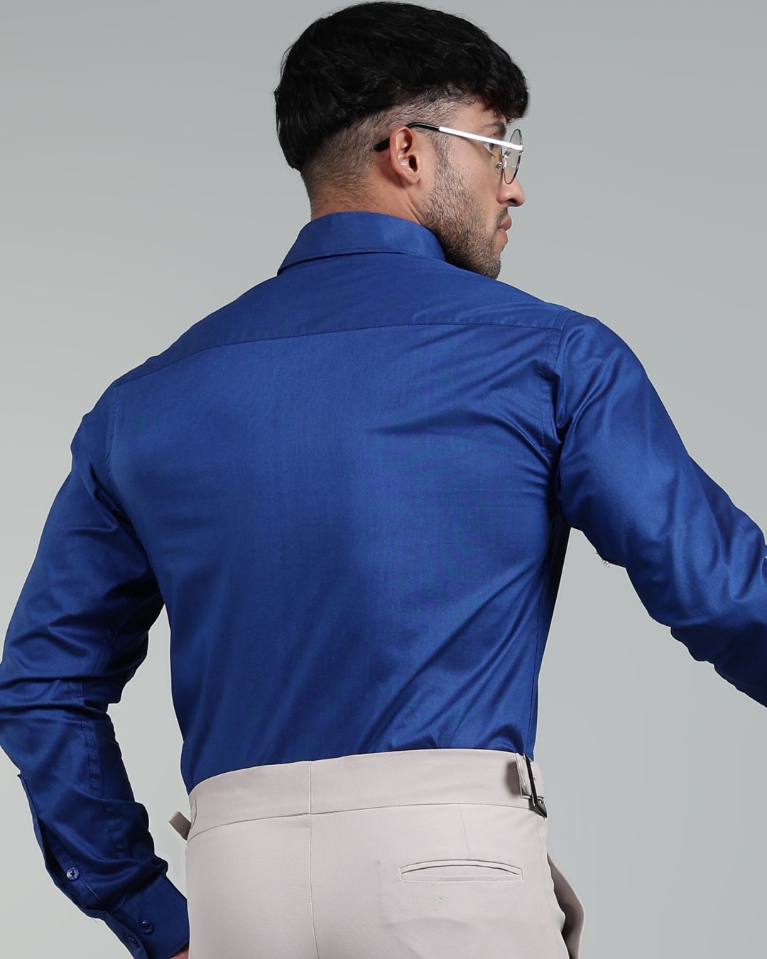 Sapphire Blue - Full Sleeve - Oxford Linen
