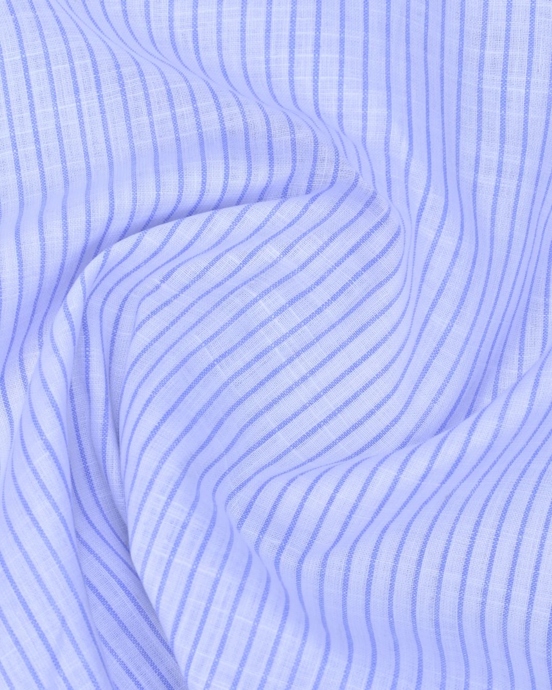 White & Blue Stripes - Full Sleeve - Bamboo Linen
