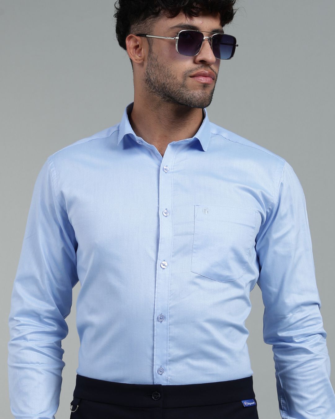 Sky Blue - Full Sleeve - Oxford Linen