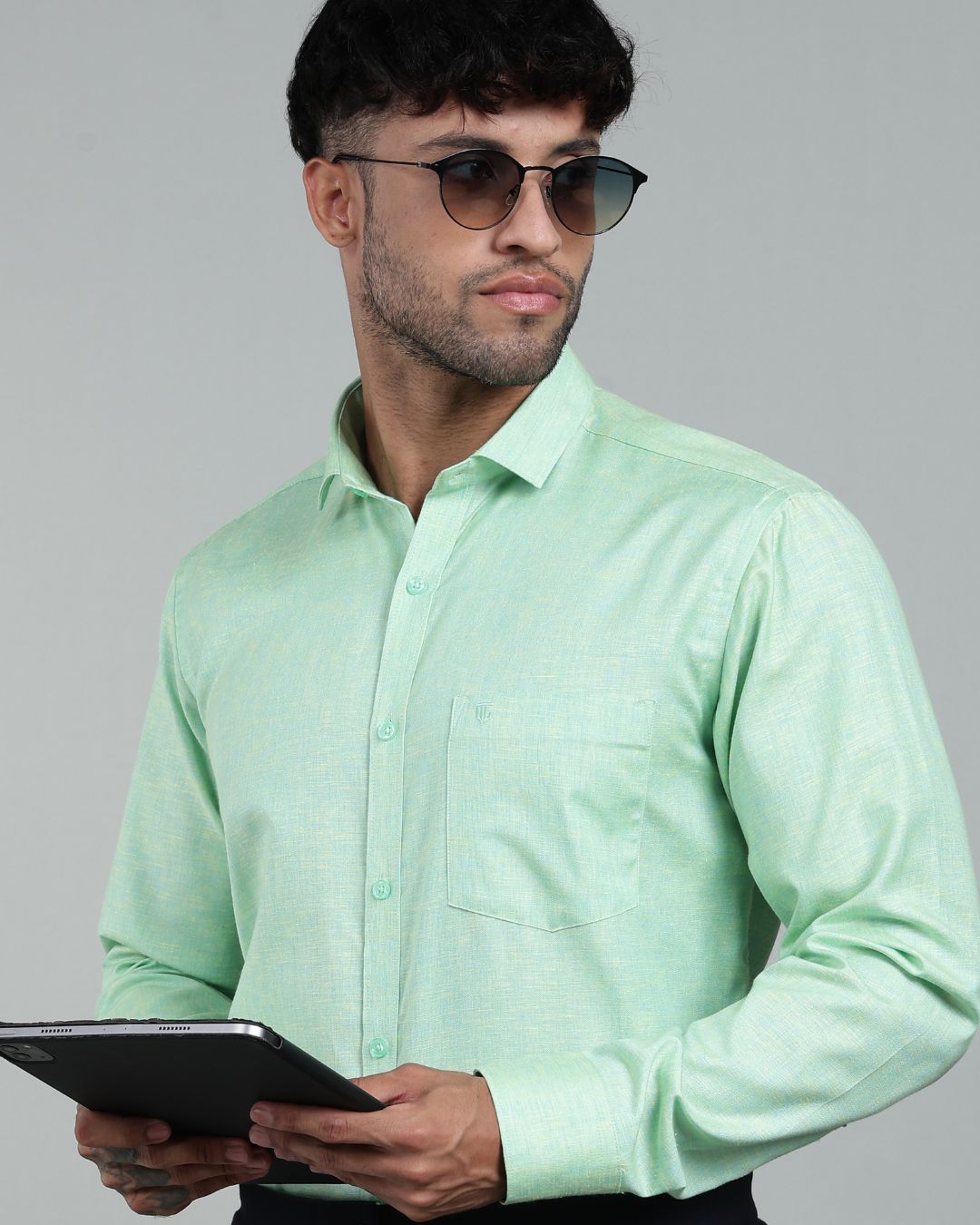 Neon Green - Full Sleeve - Premium Linen