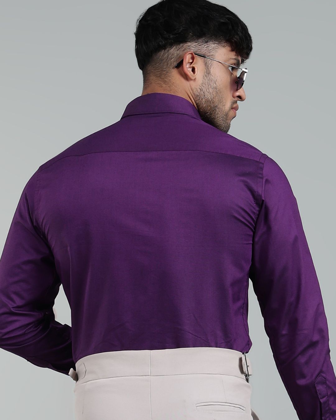 Dark Wine - Full Sleeve - Oxford Linen