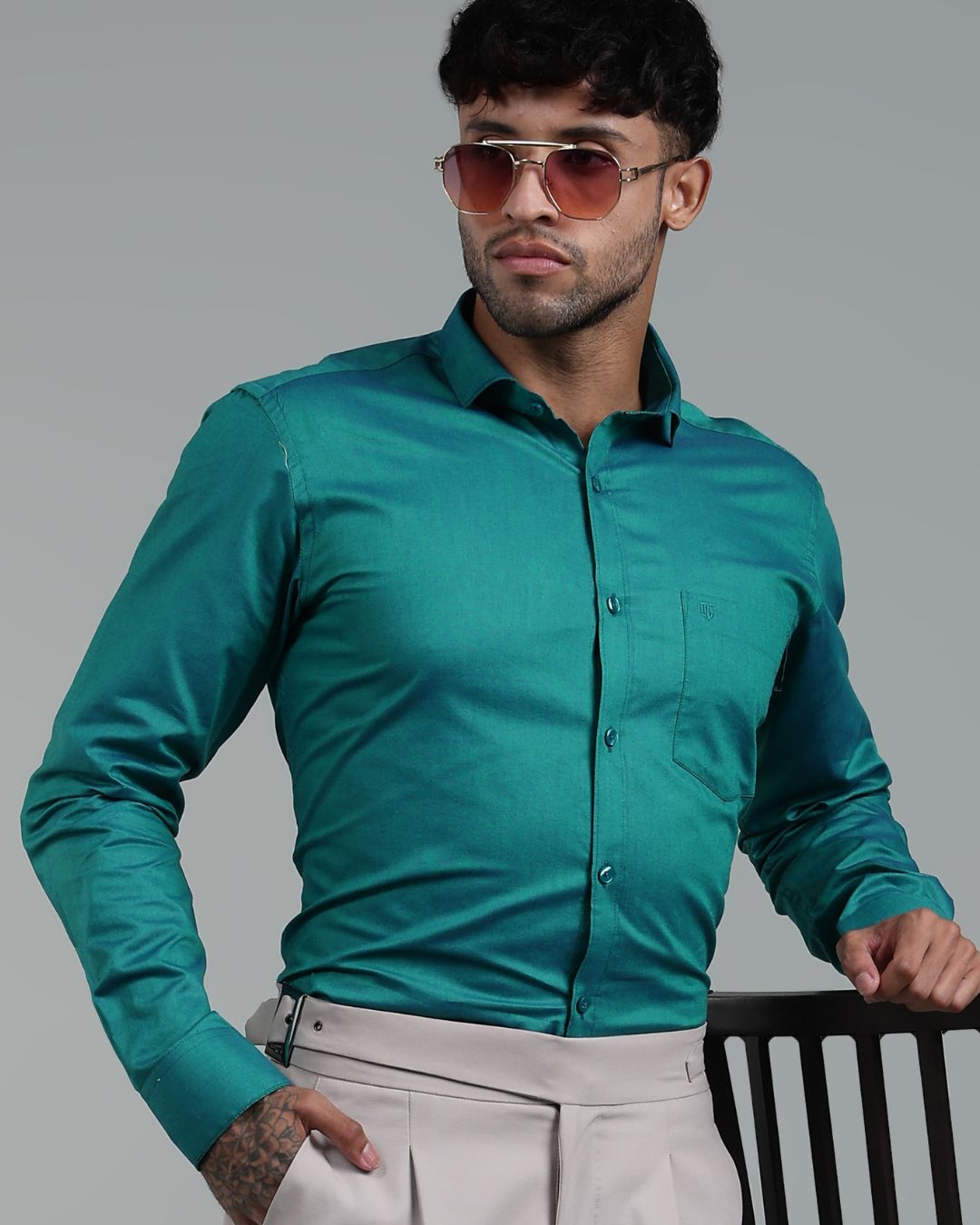 Rich Green - Full Sleeve - Premium Linen