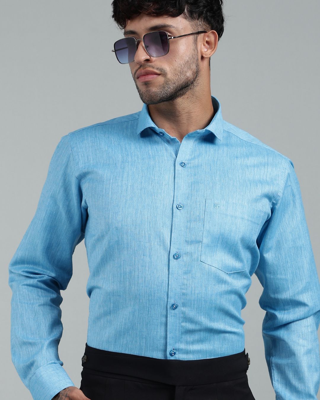 Ocean Blue - Full Sleeve - Premium Linen