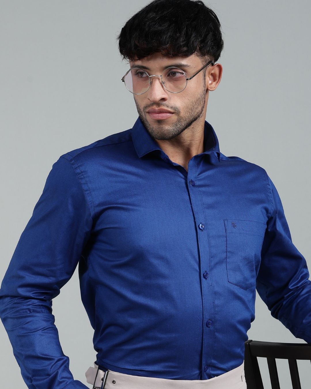 Sapphire Blue - Full Sleeve - Oxford Linen
