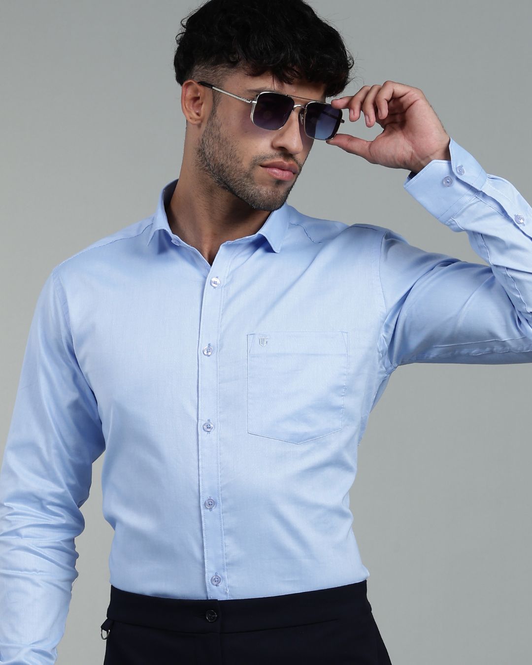 Sky Blue - Full Sleeve - Oxford Linen