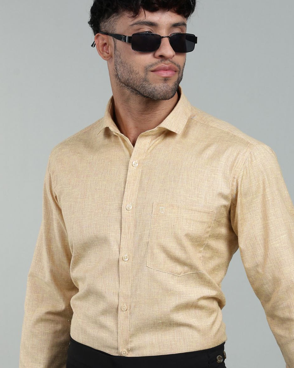 Sandy Beige - Full Sleeve - Premium Linen