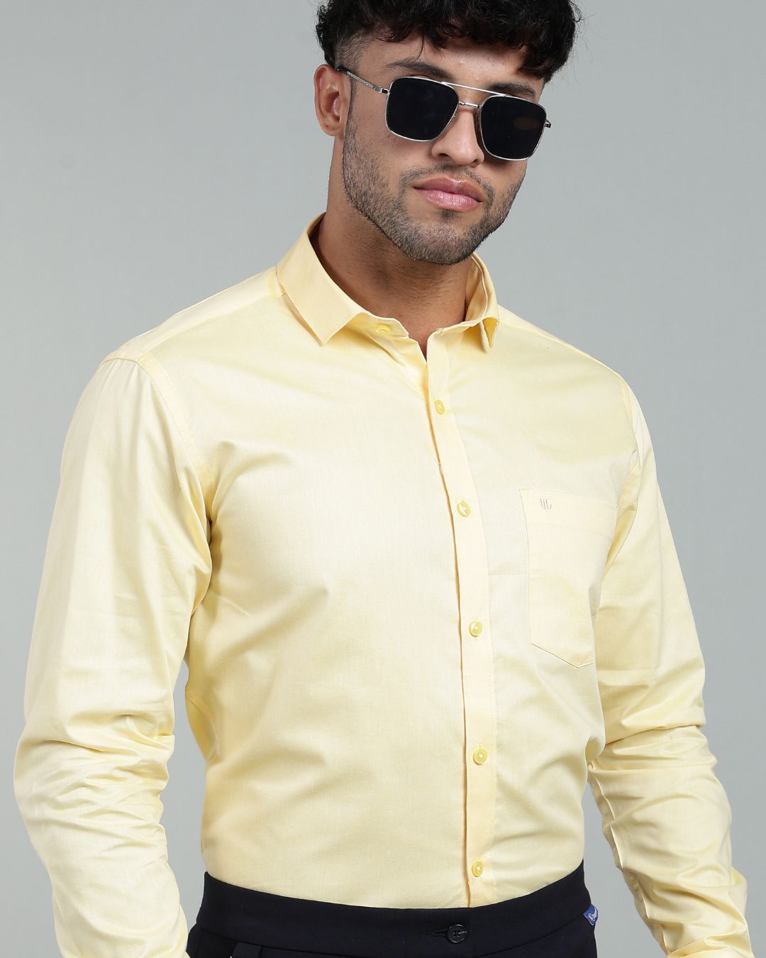 Bright Yellow - Full Sleeve - Oxford Linen