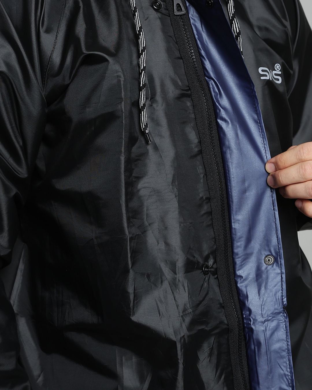 Black Rain Jacket with Pant