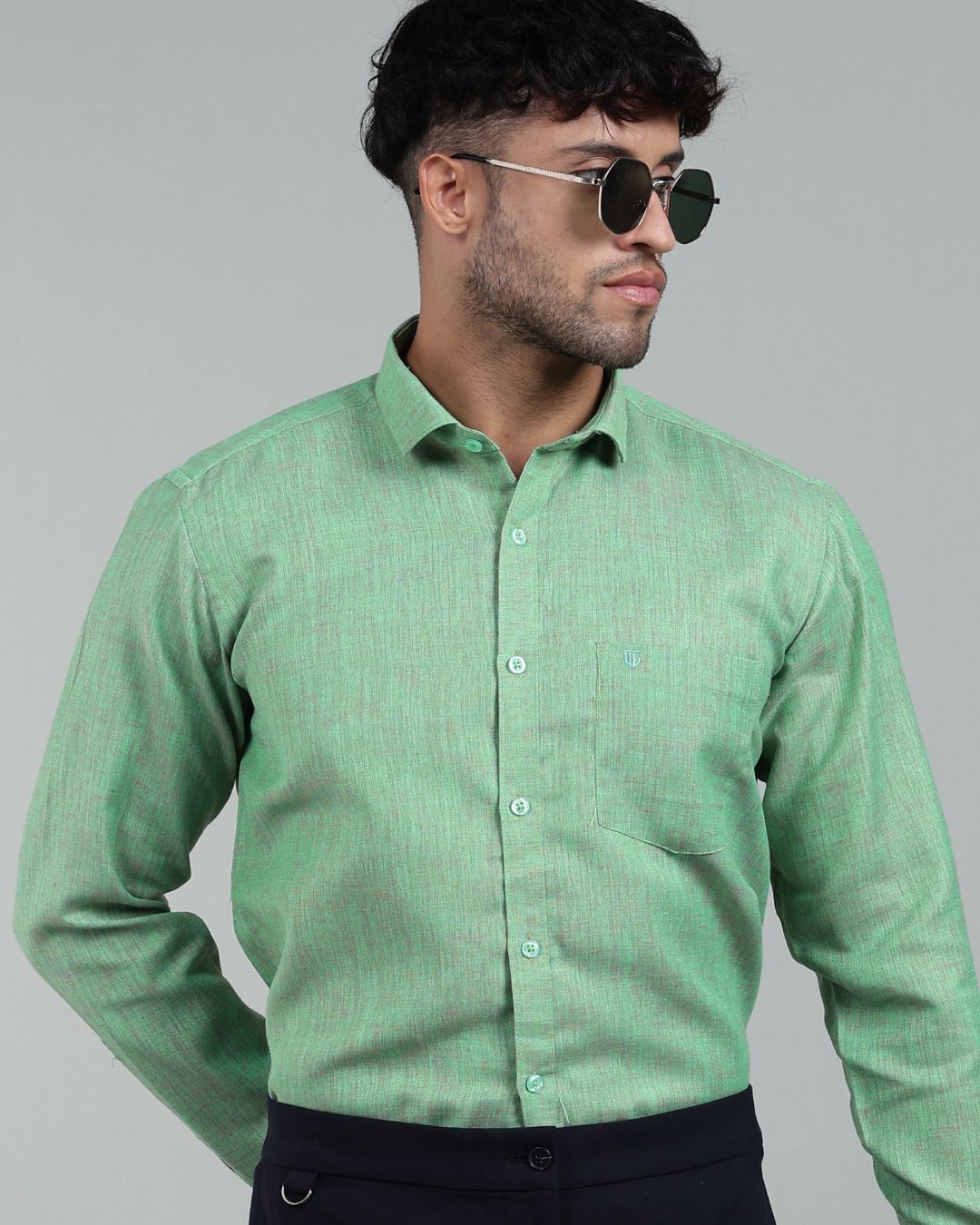 Sage Green - Full Sleeve - Premium Linen