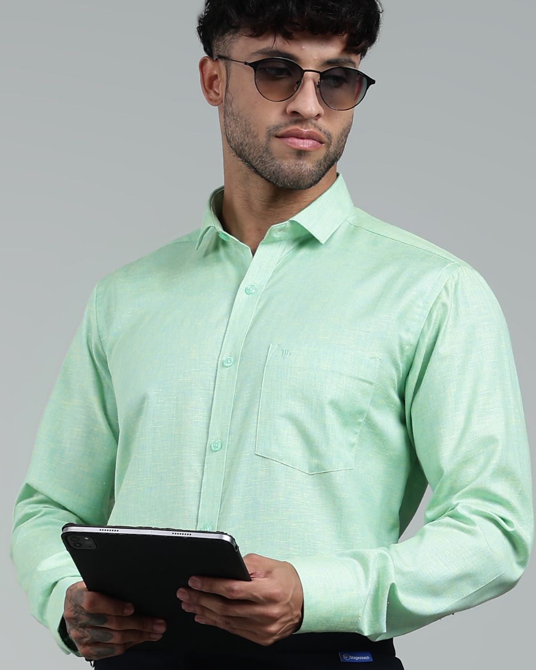 Neon Green - Full Sleeve - Premium Linen