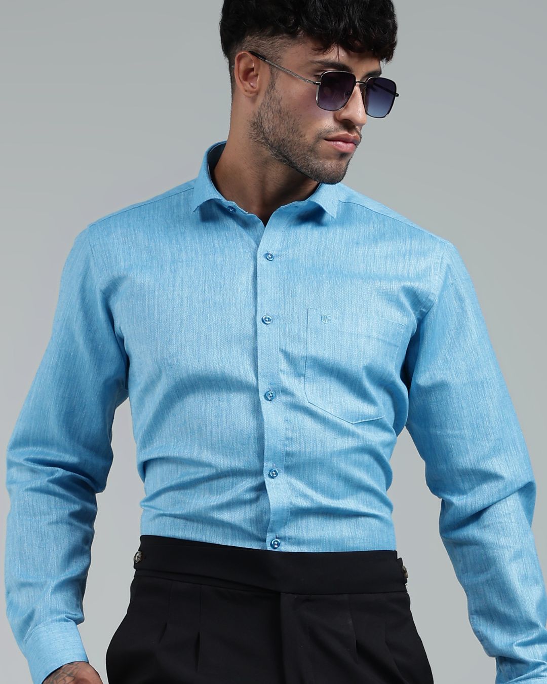 Ocean Blue - Full Sleeve - Premium Linen