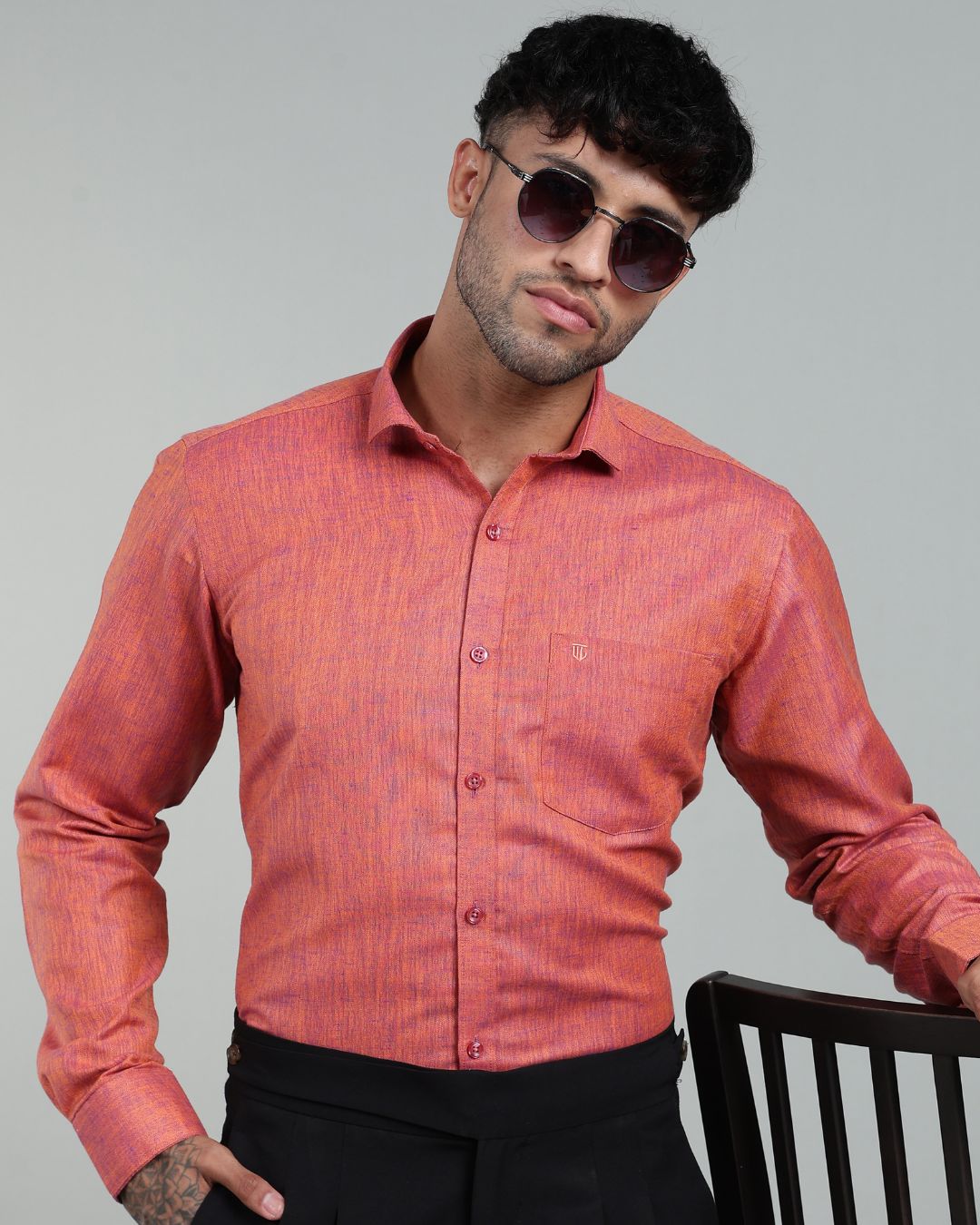 Burnt Orange - Full Sleeve - Premium Linen