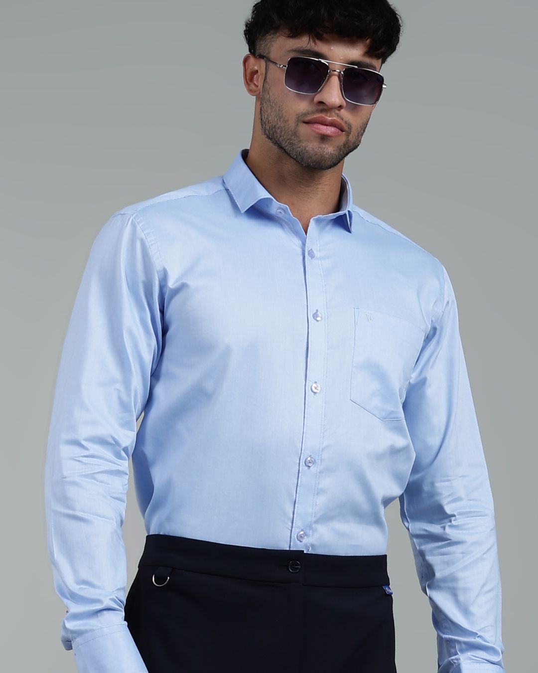 Sky Blue - Full Sleeve - Oxford Linen