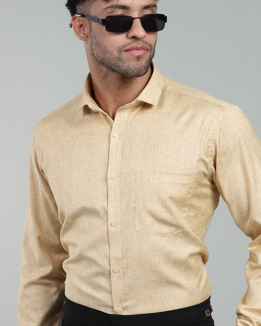 Sandy Beige - Full Sleeve - Premium Linen