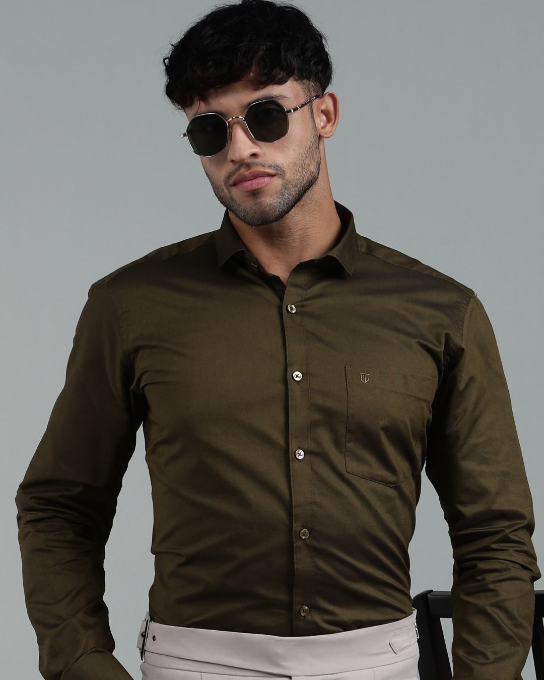 Forest Green - Full Sleeve - Oxford Linen