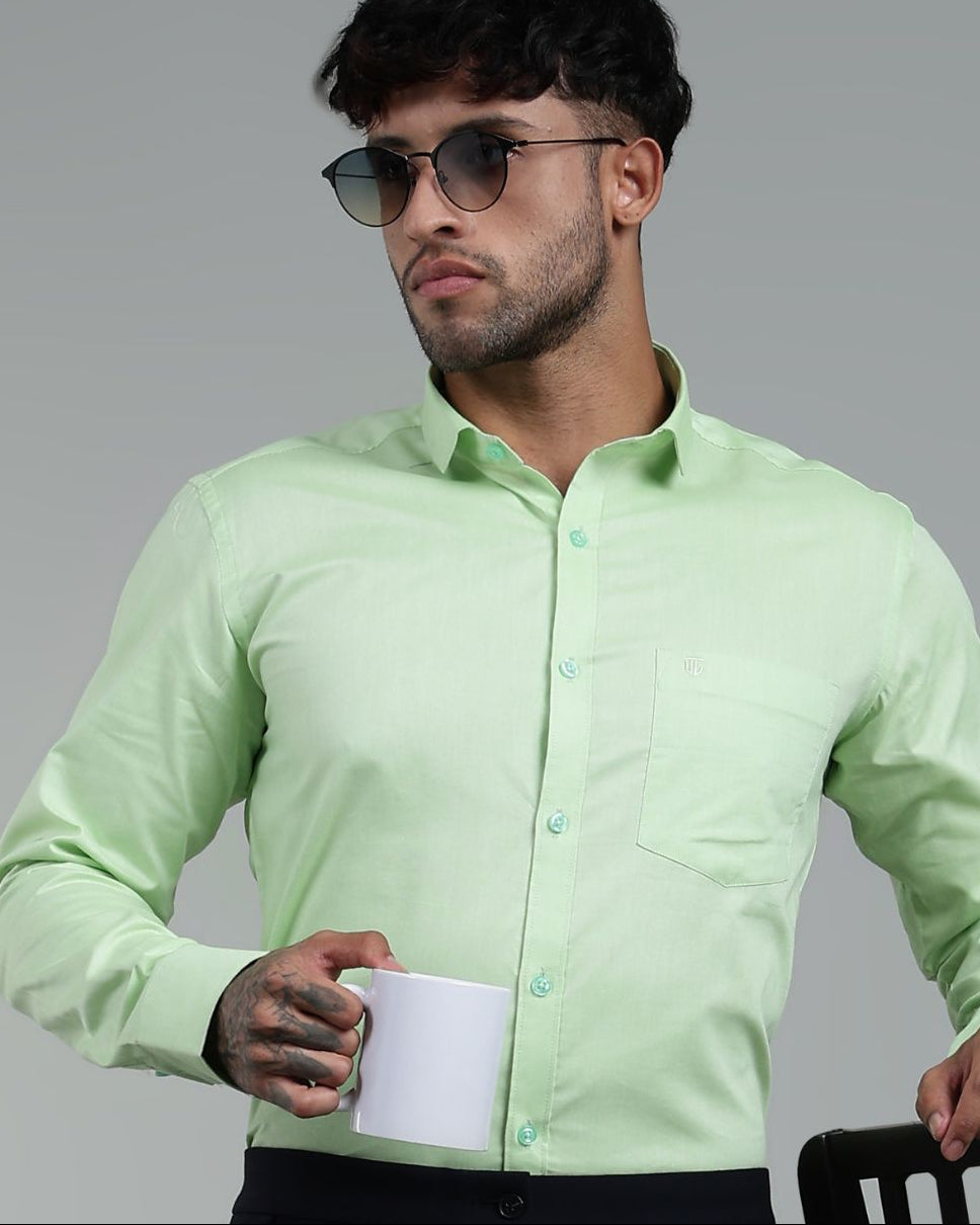 Pistah Green - Full Sleeve - Oxford Linen