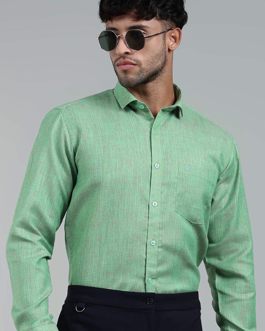 Sage Green - Full Sleeve - Premium Linen