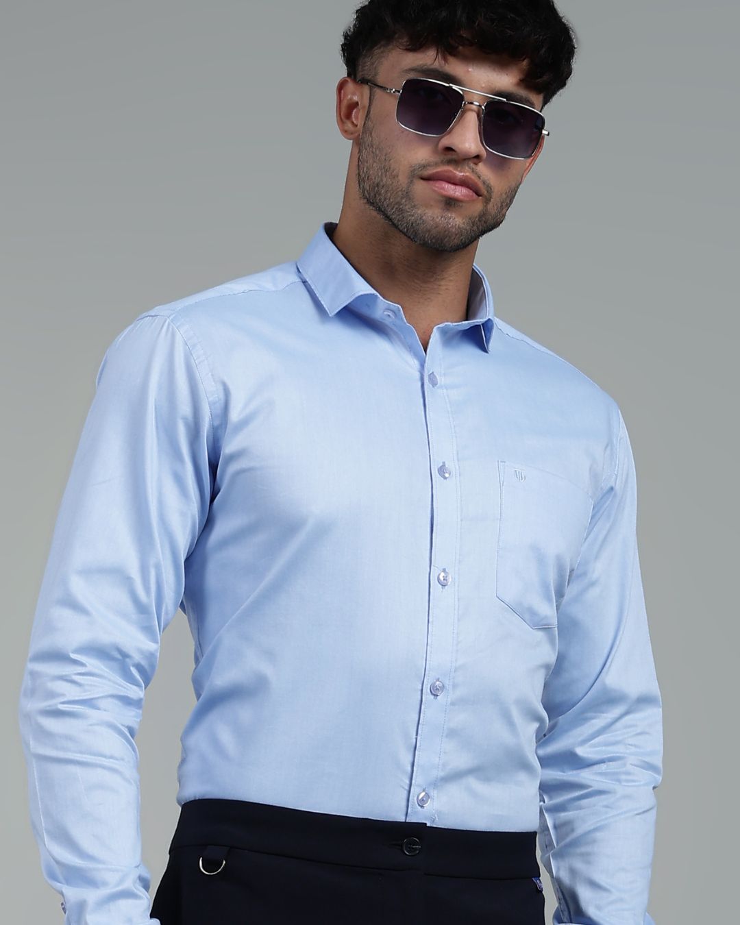 Sky Blue - Full Sleeve - Oxford Linen