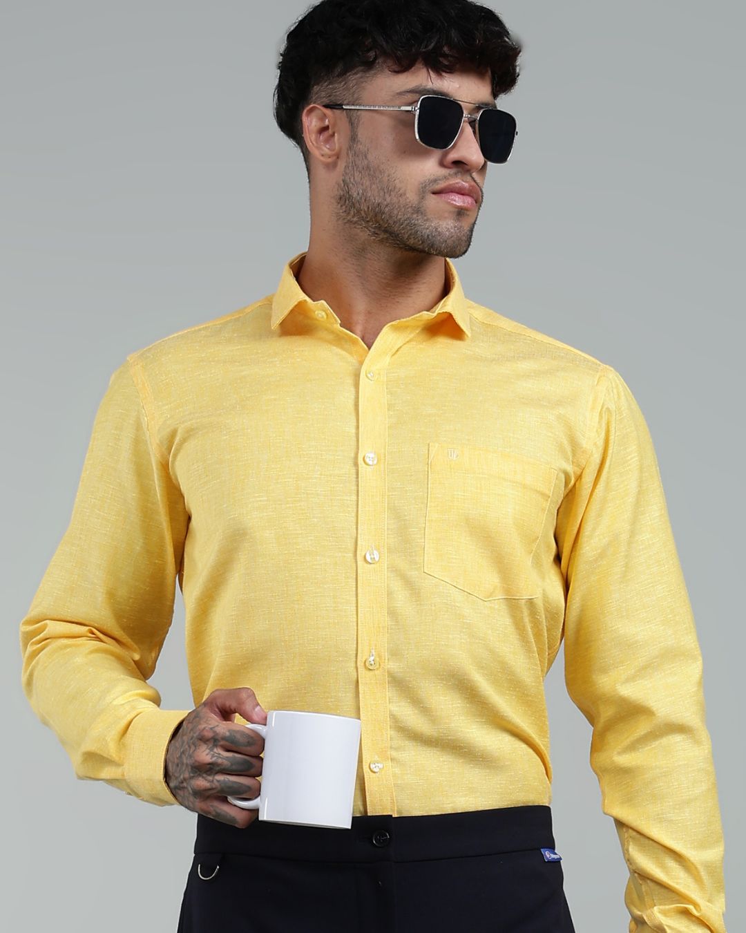 Crisp Yellow - Full Sleeve - Premium Linen