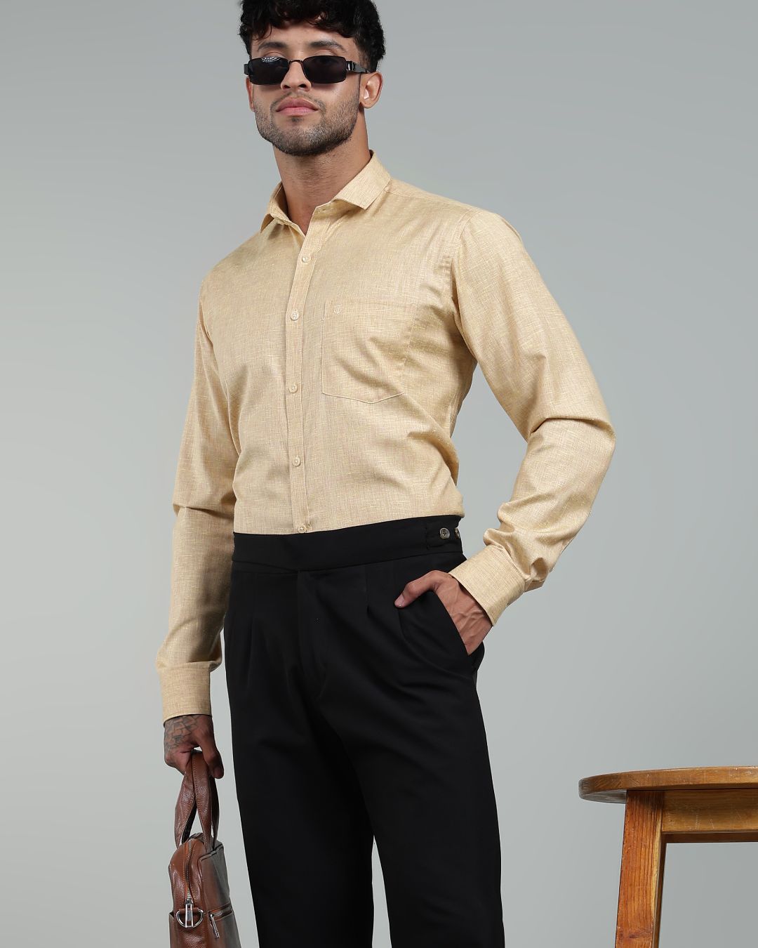 Sandy Beige - Full Sleeve - Premium Linen