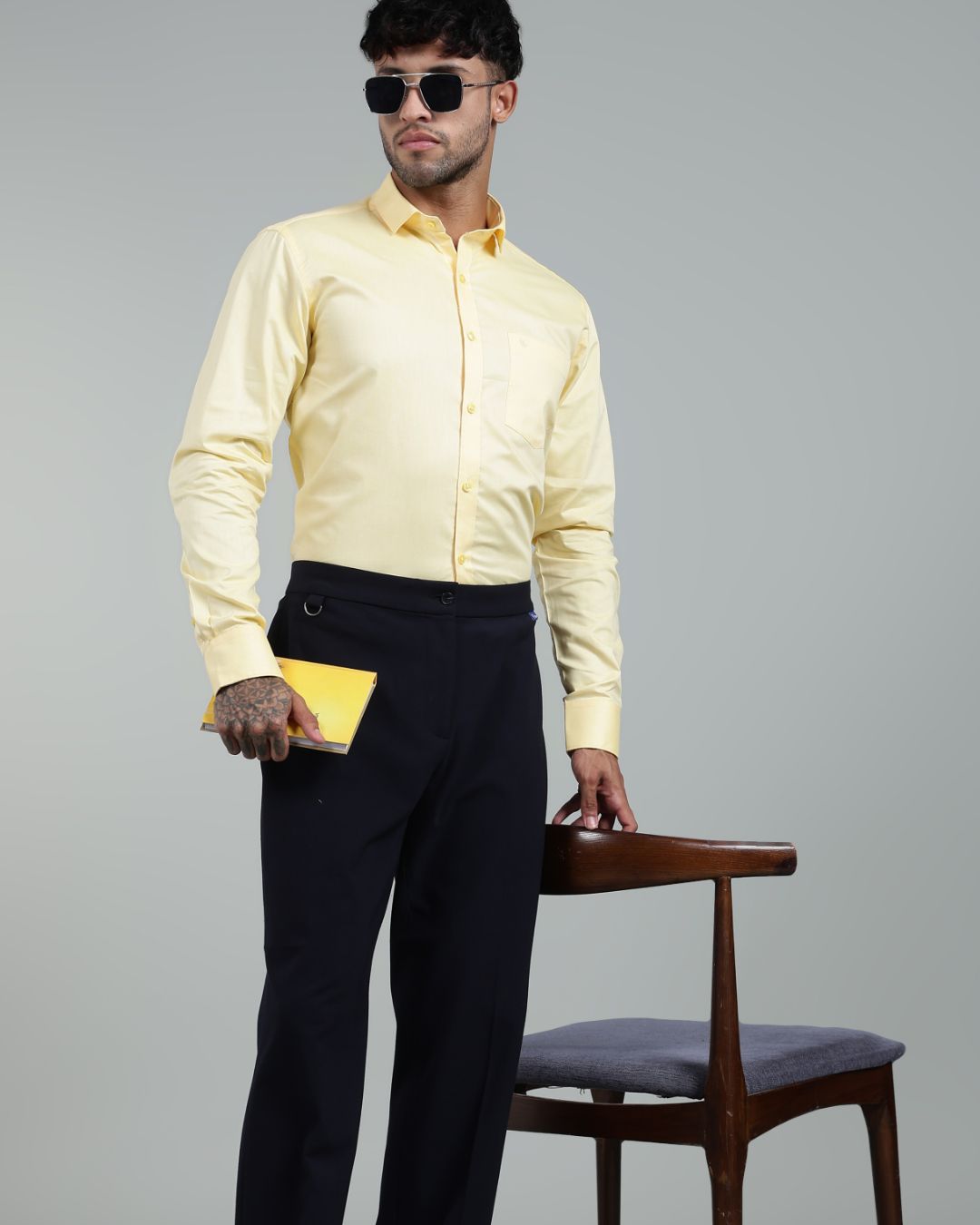 Bright Yellow - Full Sleeve - Oxford Linen