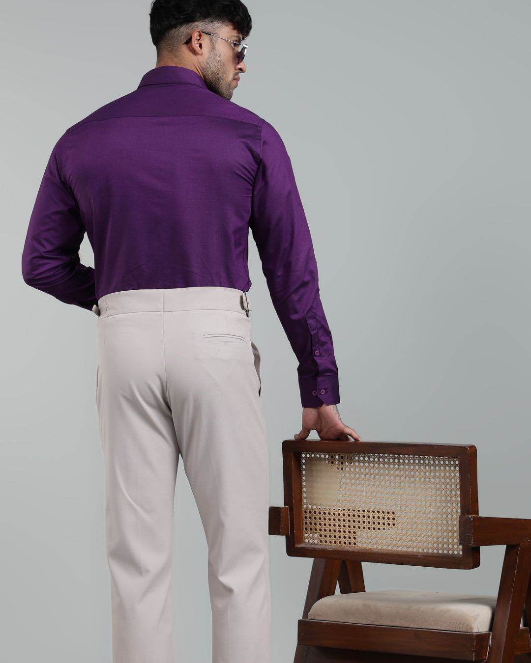 Dark Wine - Full Sleeve - Oxford Linen