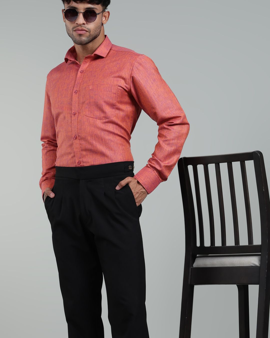 Burnt Orange - Full Sleeve - Premium Linen